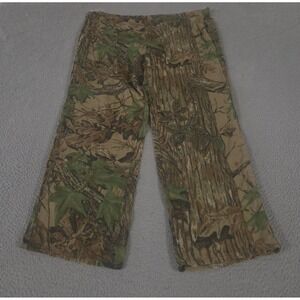 VINTAGE Spartan Pants Mens XL Camo Realtree Sheer‎ Mesh Wide Leg Hunting USA 90s